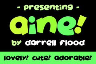 Aine: A Playful Display Font for Joyful Editorial Design