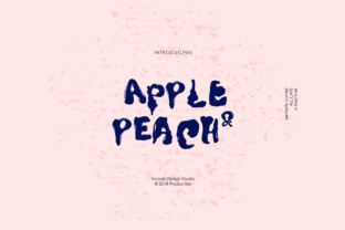 Apple Peach: A Bold Display Font for Playful Brand Identity