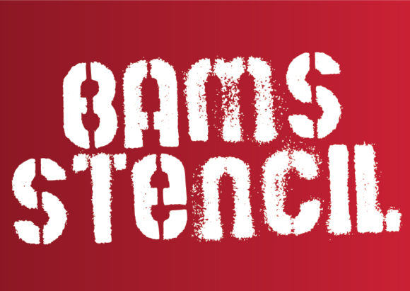 Bams Stencil: The Ultimate Display Font for High-Impact Campaigns
