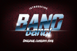 BANG Bang Typeface: A Sporty Display Font for Bold Branding