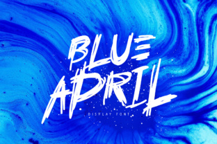 Blue April: The Edgy Display Font for Modern Brand Identity