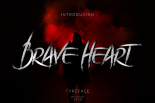 Brave Heart: The Uppercase Paintbrush Font for Urban Editorial Design