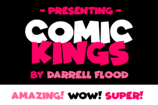 Comic Kings: The Cartoon Typeface for Bold Handmade Brands