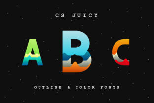CS Juicy Outline: A Modern Display Font for Bold Designs