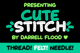 Cute Stitch: The Fuzzy Display Font for Handmade Branding