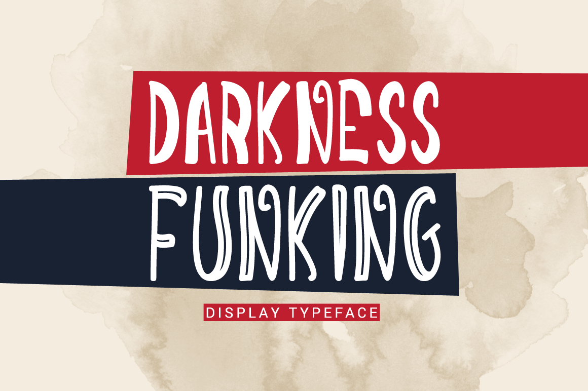 Darkness Funking: A Handwritten Display Font for Modern Web Design