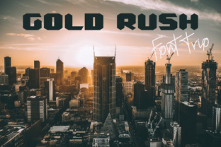 Gold Rush Typeface: A Futuristic Vintage Display Font for Modern Web Design