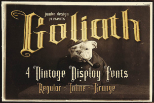 Goliath: The Retro Blackletter Display Font for Handmade Brands