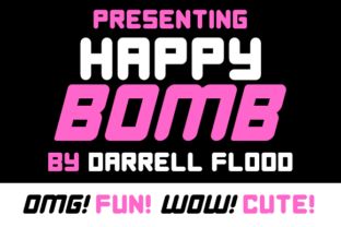 Happy Bomb: The Fun Display Font for Modern Branding