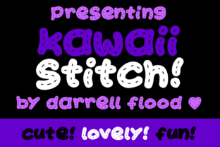 Kawaii Stitch: The Handcrafted Typeface for Cute Branding