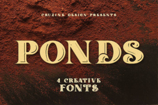 Ponds: The Vintage Display Font for Authentic Brand Identity