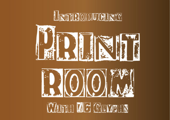 Print Room: The Vintage Display Font for Bold Campaigns