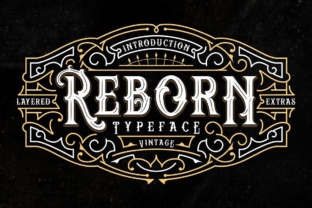 Reborn: The Vintage Display Font for Handmade Brands