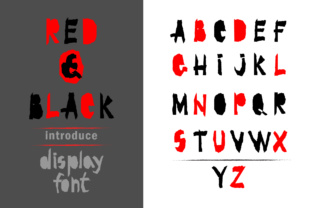 Red and Black: A Modern Display Typeface for Editorial Design