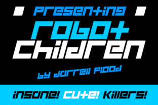 Robot Children: The Futuristic Display Font for Bold Editorial Design