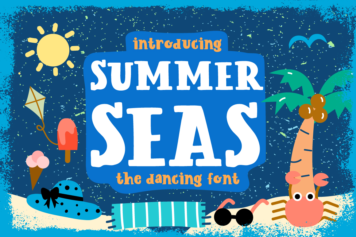 Summer Seas: A Playful Display Typeface for Editorial Projects