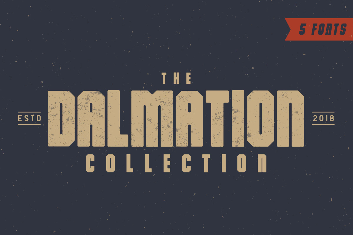 The Dalmation Typeface for Bold Vintage Brand Identity