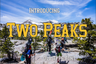 Two Peaks: The Playful Display Font for Stronger Brand Identity